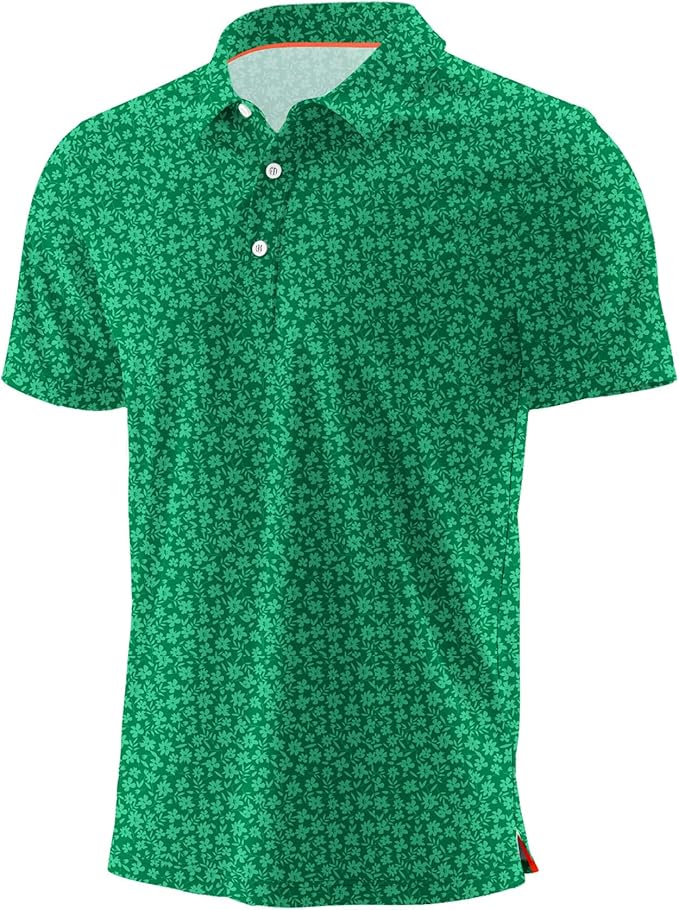 Askdeer Men's Golf Polo Shirts Short Sleeve Performance Dry Fit Polo Shirt Moisture Wicking Casual Golf Shirts