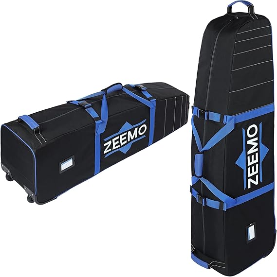 ZEEMO Golf Travel Bag, Midlle Opening, Black