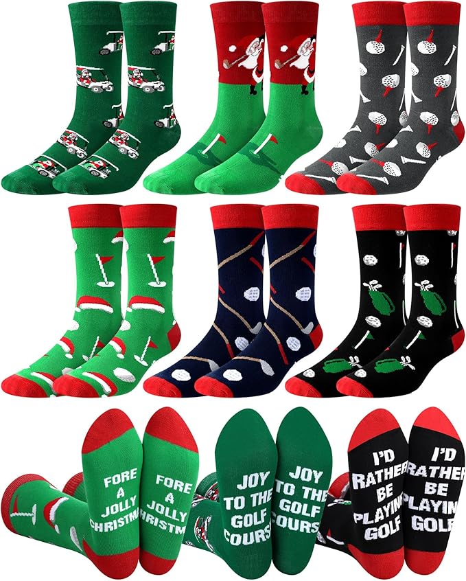 6 Pairs Christmas Socks
