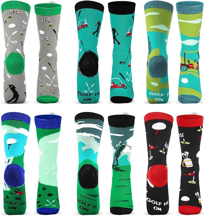 6 Pairs Golf Socks