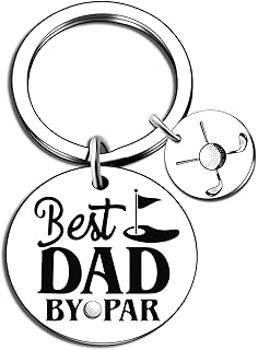 Best Dad by Par Key Chain